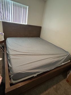 King size bed and frame