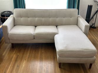 Living spaces L shaped sectional sofa couch