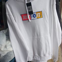 MENS HOODIE WHITE ONLY NO OTHER COLRS