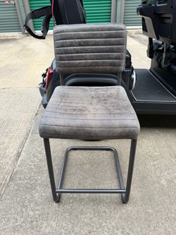 Set of 4 Regina Andrew Dylan Leather Bar Stools - Distressed Whiskey