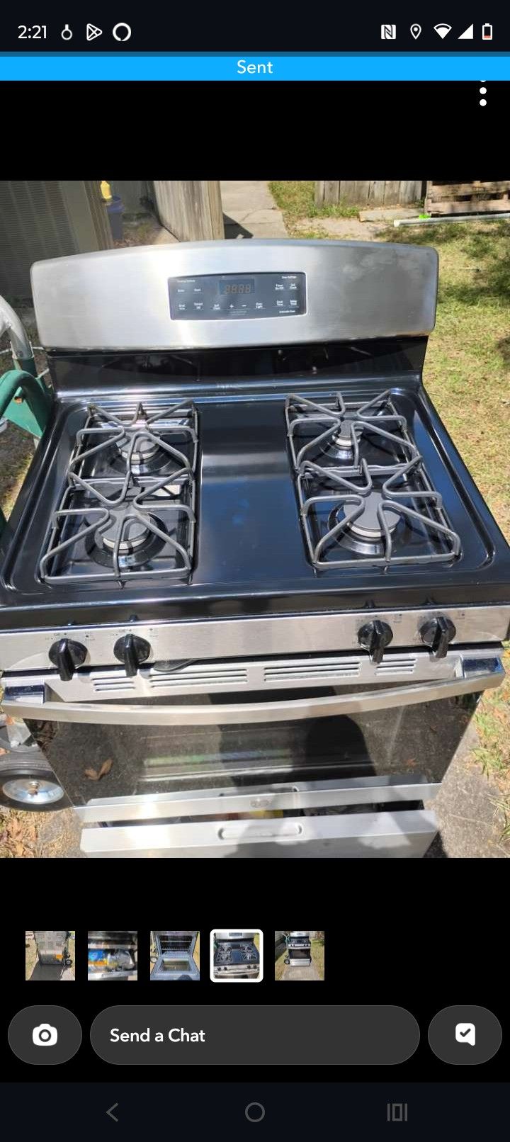 Practically Brand New Gas Stove Comes With Everything 
