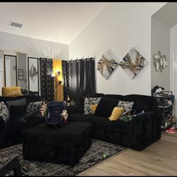 Ashley Couch Set With Ottoman 