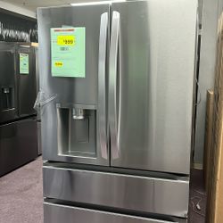 Refrigerator 36” Stainless Steel $999 1 Year Warranty. Scratch And Dents 