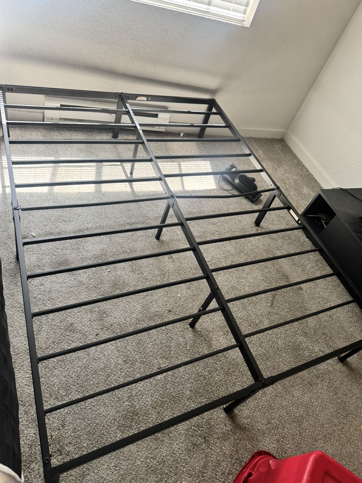 Queen Bed Frame Metal Black
