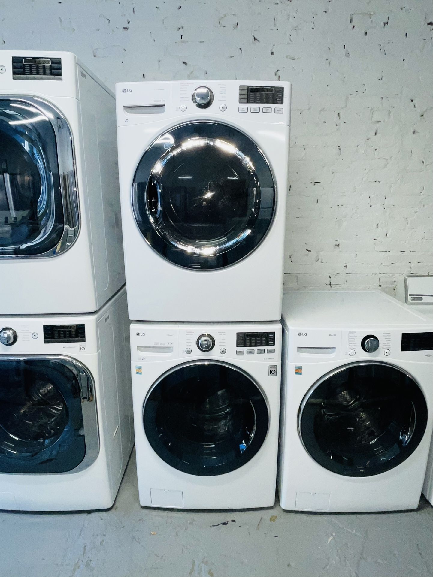 LG gas and electric washer and dryer, a receipt for a 90-day warranty