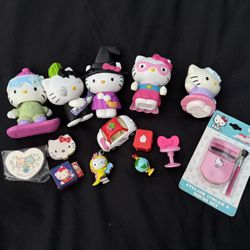 Hello Kitty/Sanrio Collection Of Action Figures And Accessories 