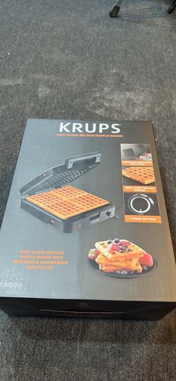 KRUPS Easy Clean Belgian Waffle Maker Q502D51