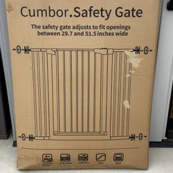 Cumbor 36" Extra Tall 29.7"-51.5" Wide Baby Gate