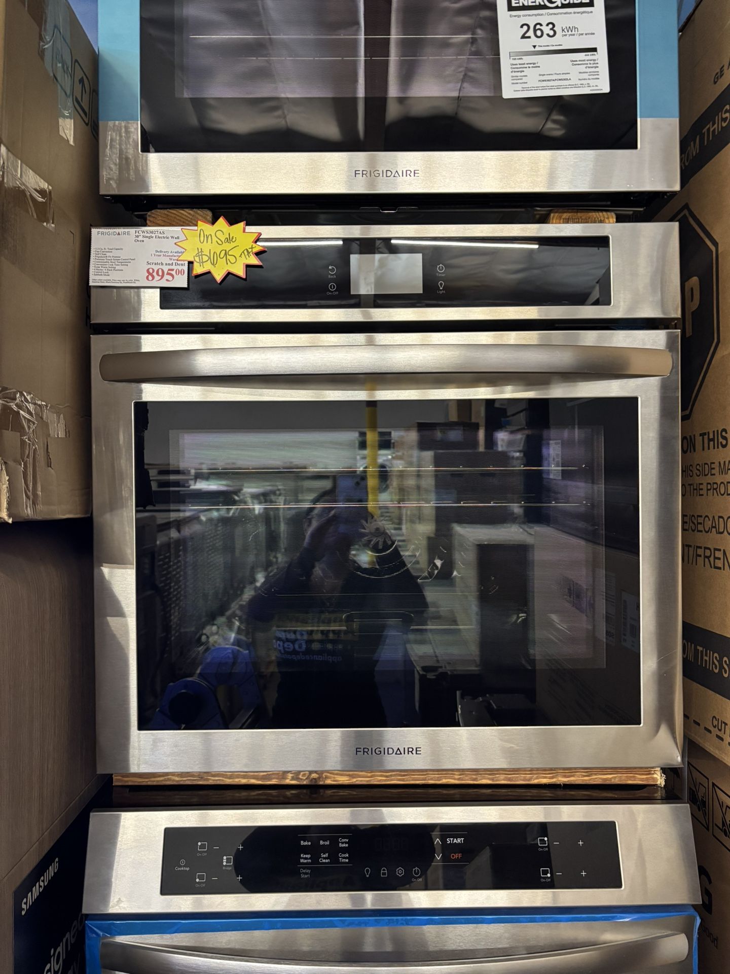 New! Frigidaire 30” Single Electric Wall Oven