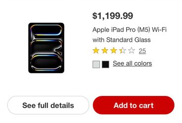 ipad pro m5 265 gb and 11 inch (wifi only)