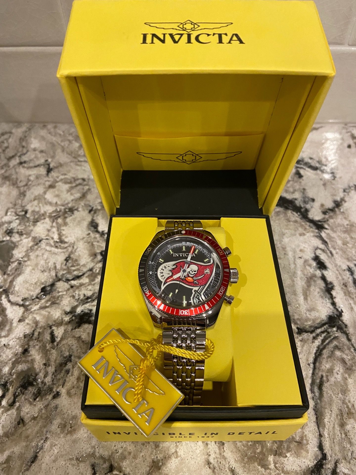Brand New Never Used NFL Buccaneers Invicta Watch