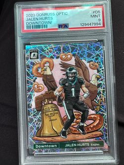 2023 Donruss “Optic” DOWNTOWN Jalen Hurts PSA 9