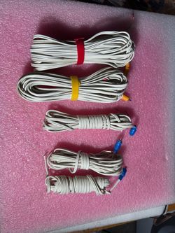 Lot of 5 Bose speaker wires ( WHITE )