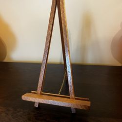 Vintage Wood Tabletop Easel Frame Art Display