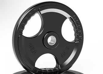 2-Inch Rubber Olympic Grip Weight 45 Lbs 