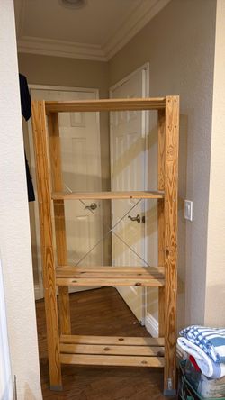 Wooden shelf