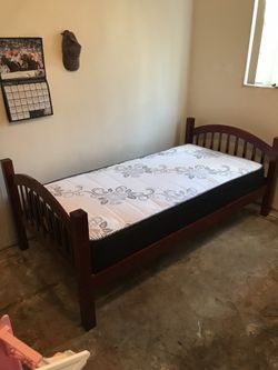 Twin Size Bed With Mattress