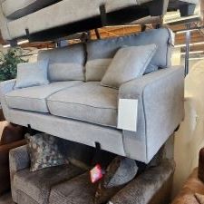 Modern small grey sofa