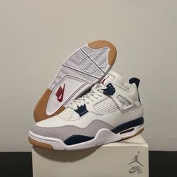 NEW Nike SB x Air Jordan 4 Retro SP Navy Sz 11 White Blue IV DR5415-100 Skate og