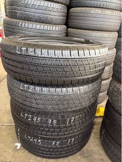 LT245/75r17 E10 All 4 Tires In Great Shape