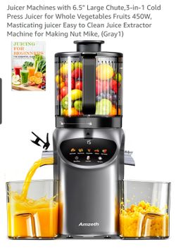 Amzeth 3-in-1 Cold Press Juicer Machine
