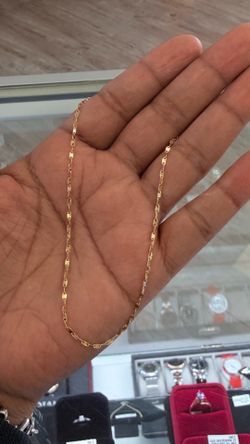 10kt Gold anklet 10in