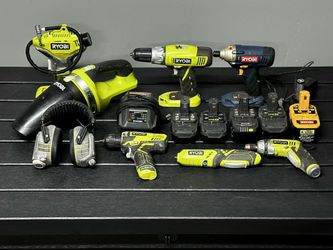 RYOBI VARIOUS CORDLESS TOOLS