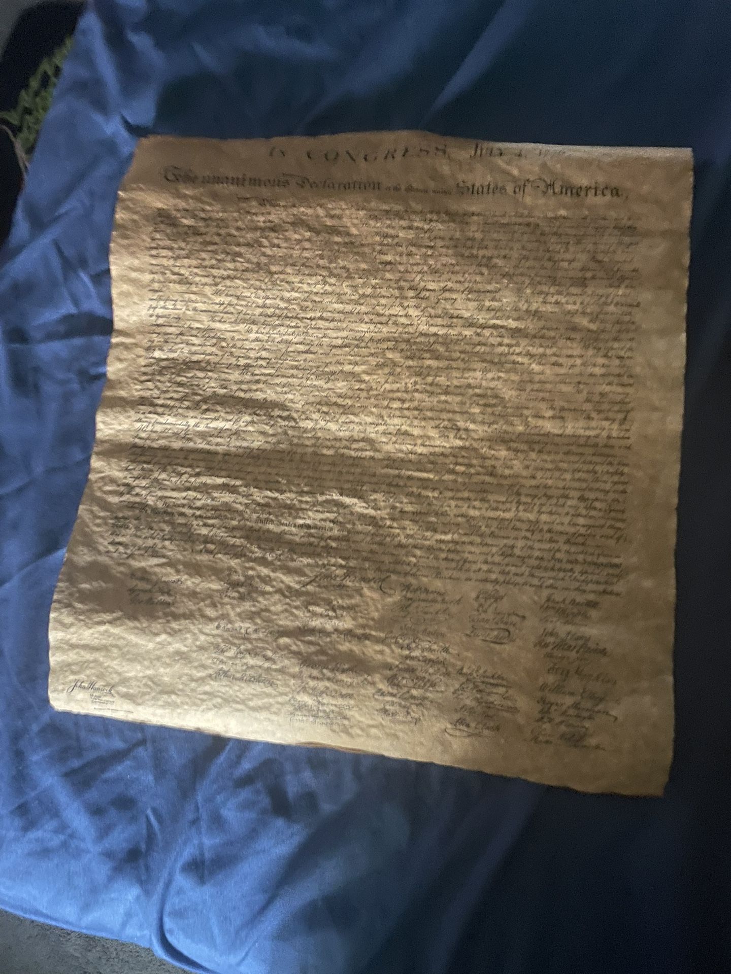 Declaration Of The USA
