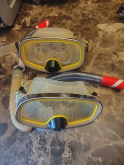 2 - Dive Masks With Snorkels 
