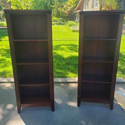 Pair of Two Beautiful Shelving Units/ Shelf Shelves / Display Storage