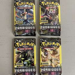 Pokemon TCG Sun & Moon Forbidden Light 3 Card Booster Pack Art Set