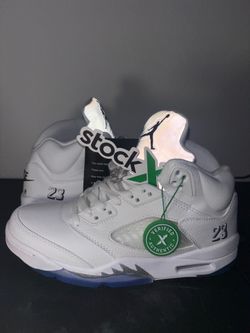 Jordan 5 white metallic