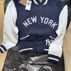 Yankees Polo Ralph Lauren Fleece Jacket - Navy