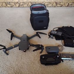 DJI Mavic Pro drone
Includes controller,extra battery,bag,
Charger. 