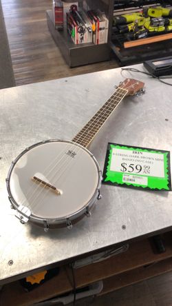 1003 IRIN 4-String Dark Brown Mini Banjo 590097