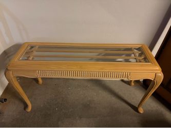 Wooden console table