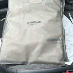 Essentials Fear Of God Dark Oatmeal Shirt