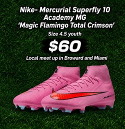 Nike-Â Mercurial Superfly 10 Academy MG 'Magic Flamingo Total Crimson' Soccer Cleats/ Botines / Guayos