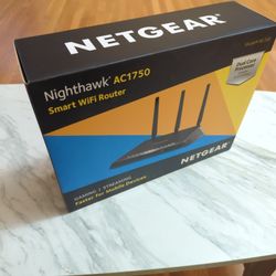 **Brand New Sealed** NETGEAR Nighthawk Smart Wi-Fi Router, R6700 - AC1750 Wireless Speed Up to 1750 Mbps | Up to 1500 Sq Ft Coverage & 25 Devices