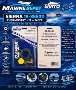 🚤 Sierra 18-3650D Thermostat Kit – 140°F
