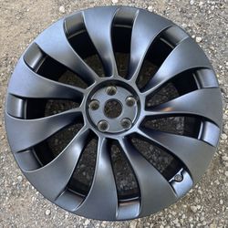 One 21x9.5 Tesla Model Y Uberturbine OEM Factory Front Wheel