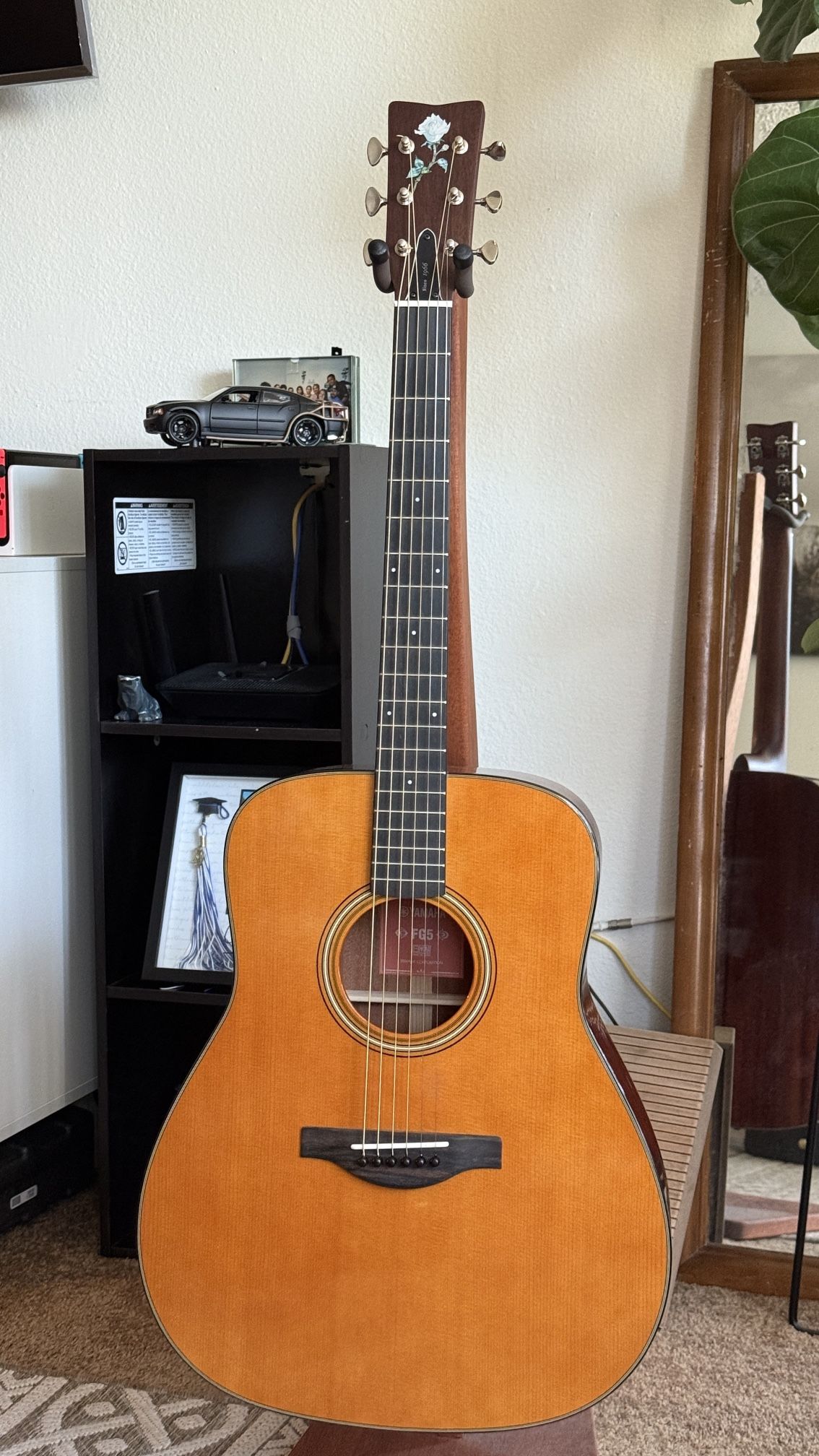 Yamaha FG5 red label acoustic guitar