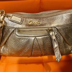 Metallic COACH CLUTCH