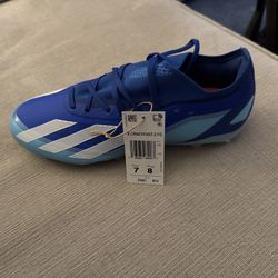 Adidas X Crazyfast.2 Firm Ground Blue White Soccer Cleat GY7422 Men's Size 7