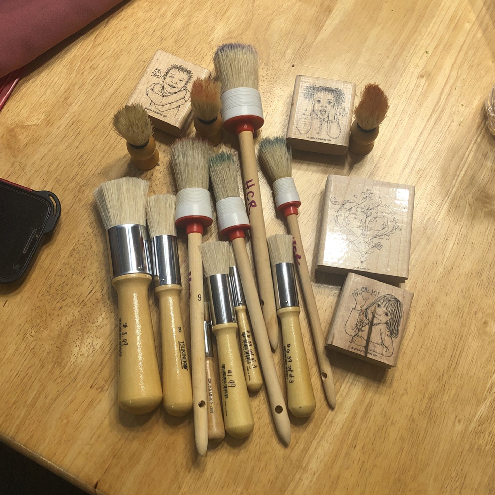 Stamping Up Stamps And Stenciling Brushes