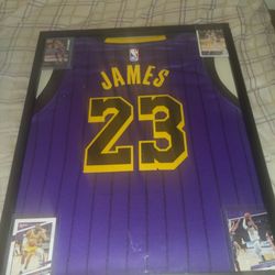 Framed Lebron Jersey