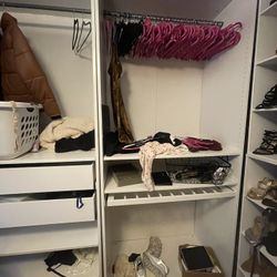 Two IKEA Closet Wardrobes 