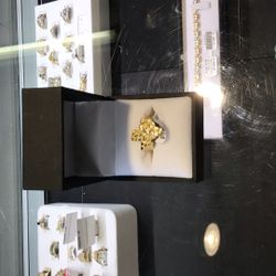 10k Texas Nugget Ring 