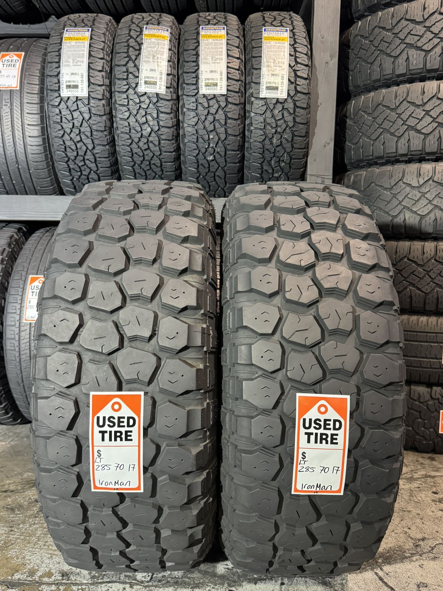 (2) LT 285/70/17 Ironman MT