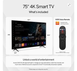 VIZIO 75-Inch 4K Smart TV